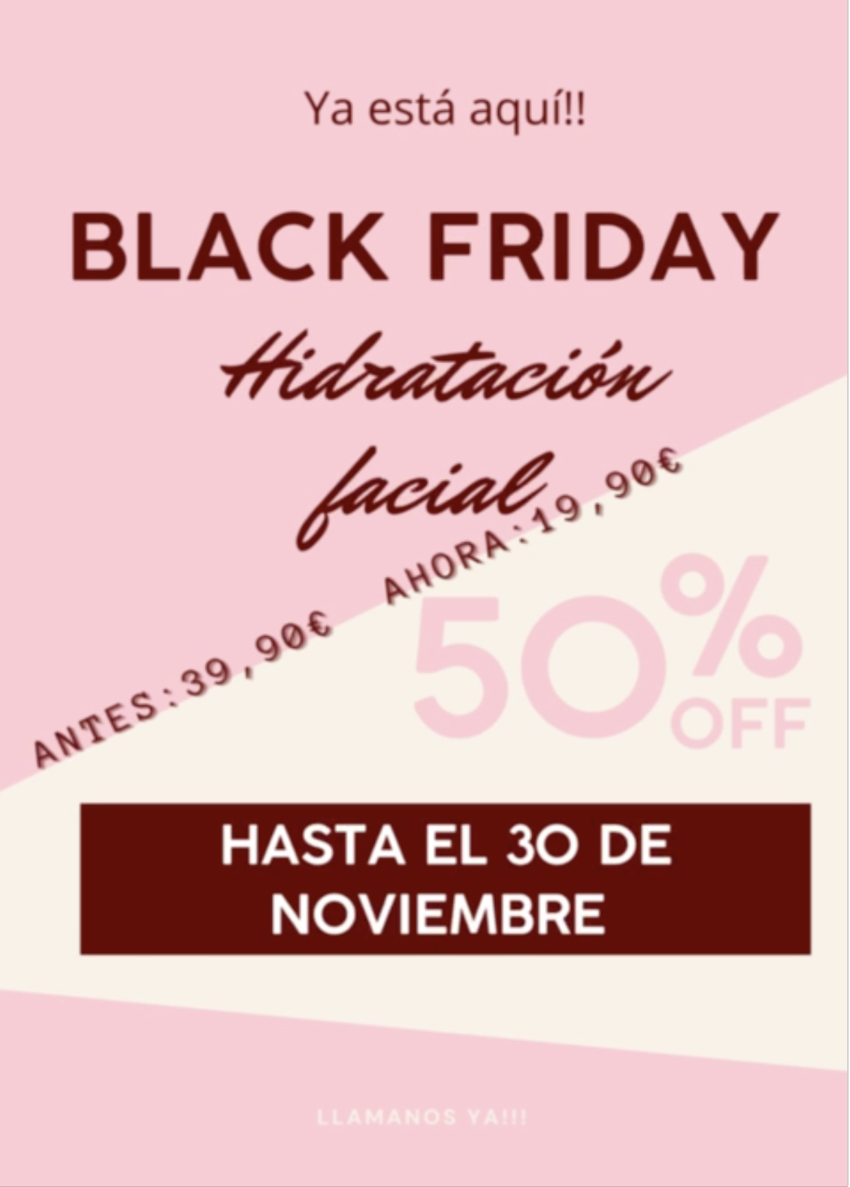 Black Friday – Hidratación facial